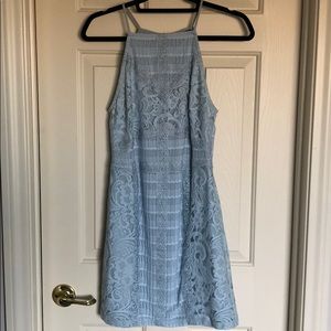 Topshop Baby Blue Lace Dress